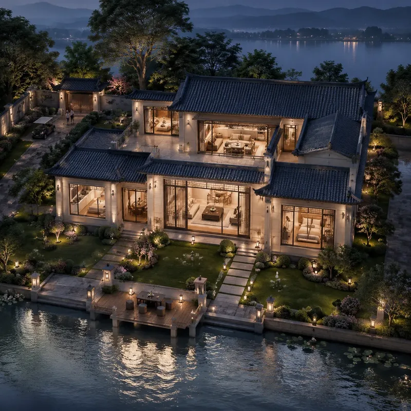 The AI-generated architectural rendering